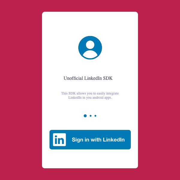 Screenshot of LinkedIn SDK for Android project